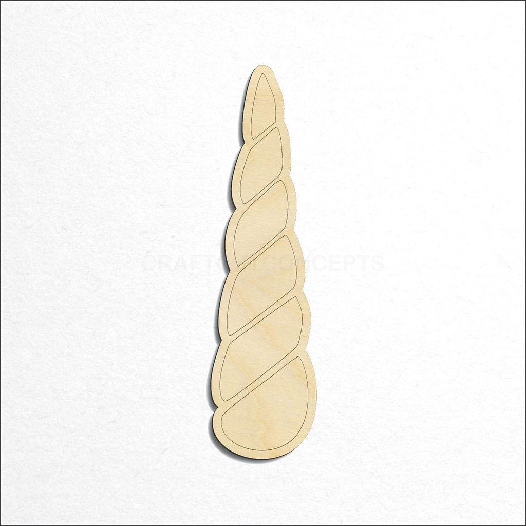 Wooden Unicorn Horn craft shape available in sizes of 1 inch and up