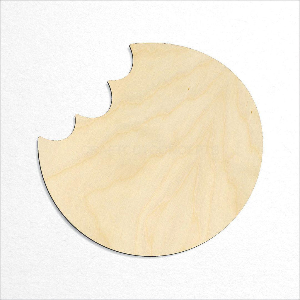 Wooden Cookie Bite craft shape available in sizes of 1 inch and up