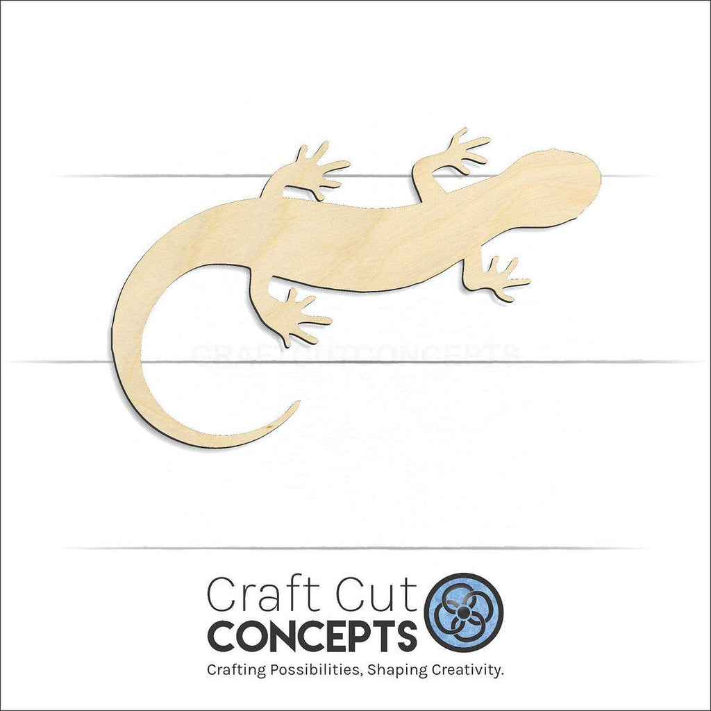 Craft Cut Concepts Logo under a wood Salamander craft shape and blank