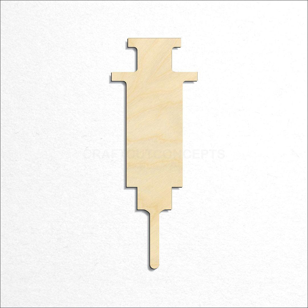 Wooden Syringe craft shape available in sizes of 3 inch and up