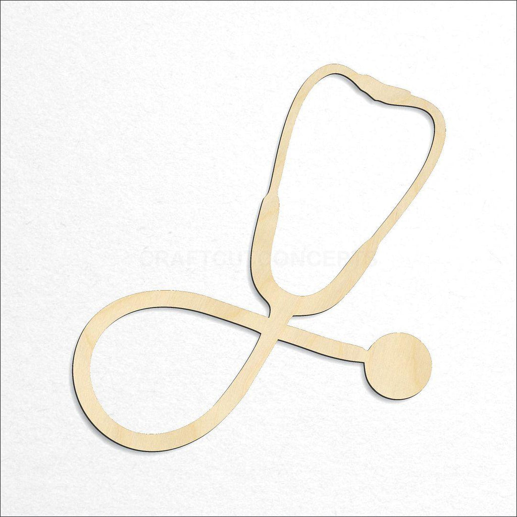 Wooden Stethoscope craft shape available in sizes of 4 inch and up