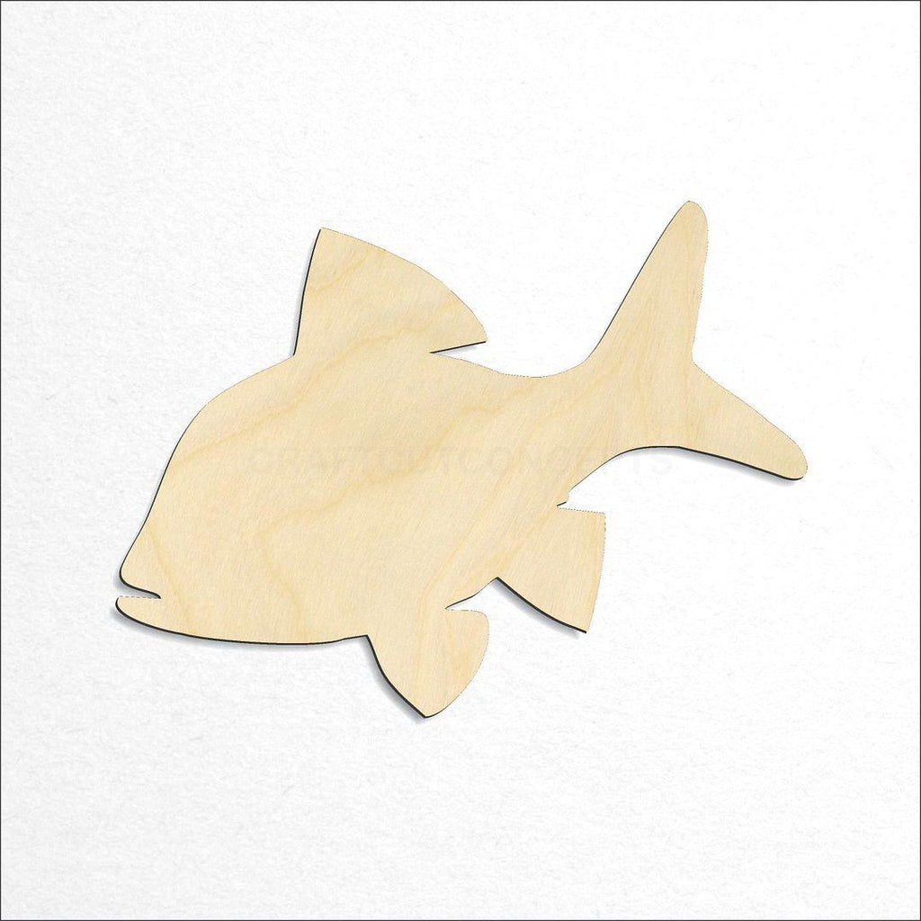 Wooden Generic Fish craft shape available in sizes of 1 inch and up