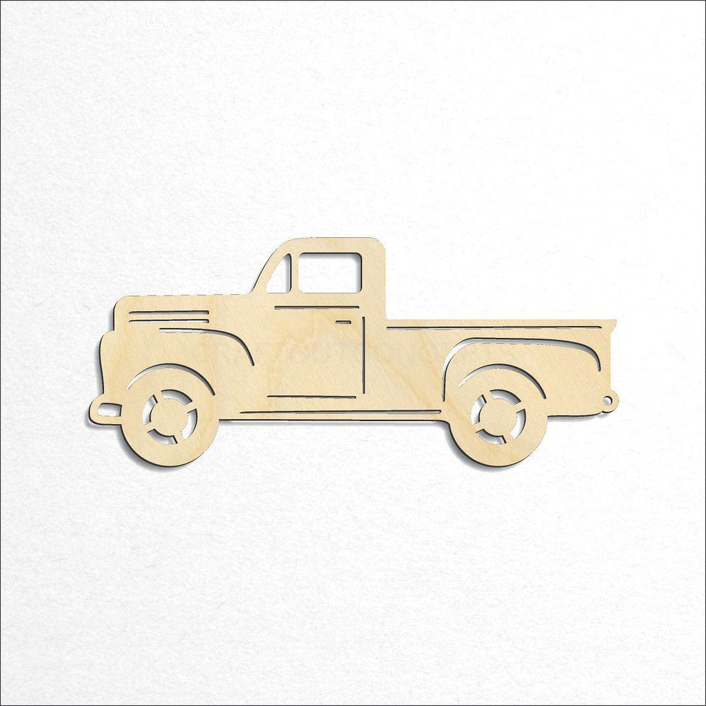 Wooden Vintage Truck craft shape available in sizes of 4 inch and up