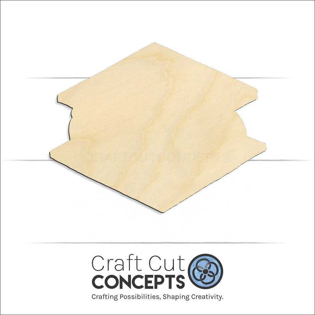 Craft Cut Concepts Logo under a wood Smore craft shape and blank