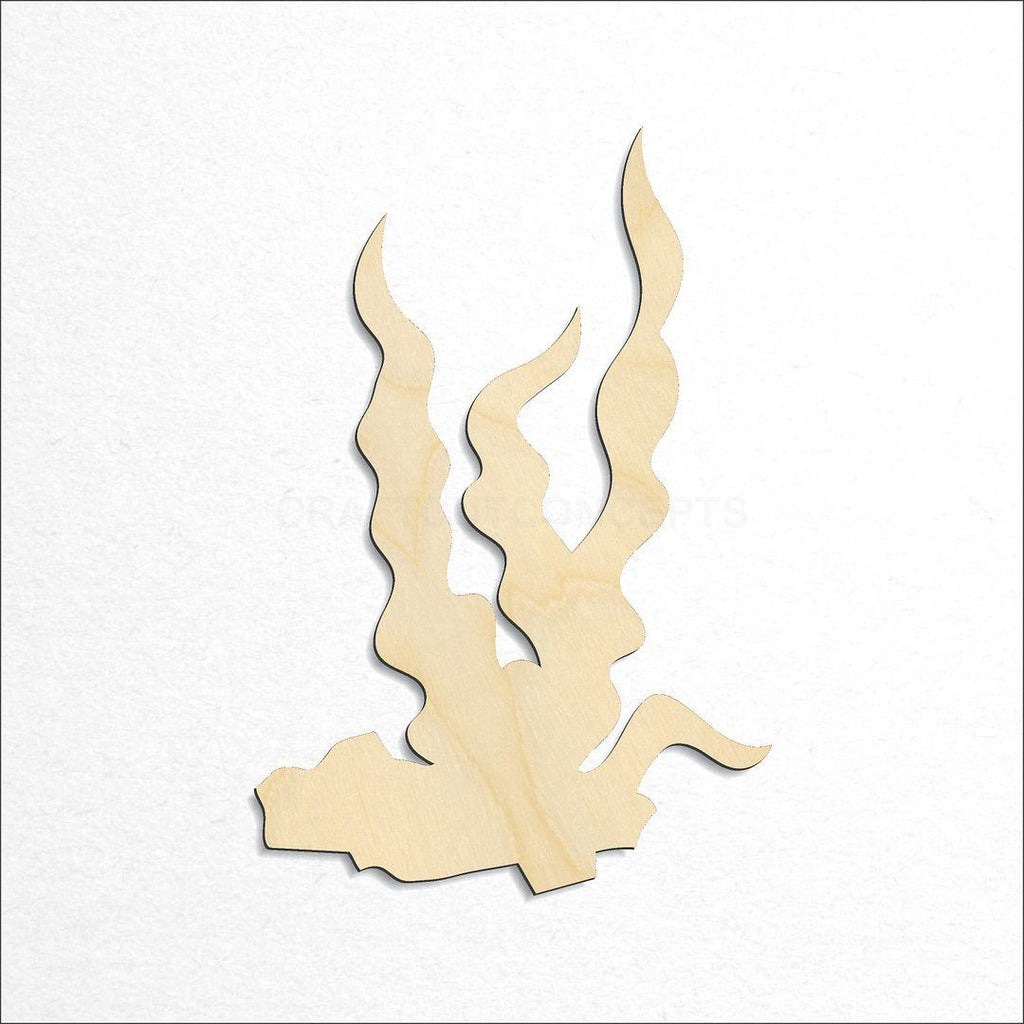 Wooden Seaweed craft shape available in sizes of 3 inch and up