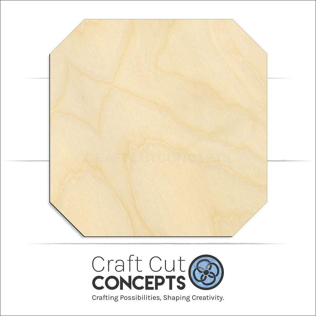 Craft Cut Concepts Logo under a wood Gem-Square craft shape and blank