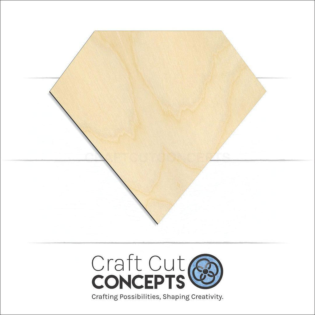 Craft Cut Concepts Logo under a wood Gem-Diamond Round craft shape and blank