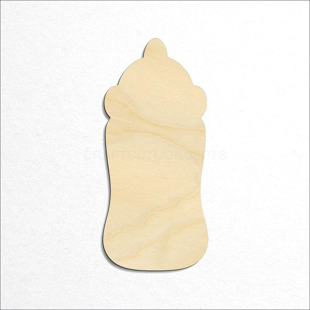 Wooden Baby Bottle craft shape available in sizes of 1 inch and up