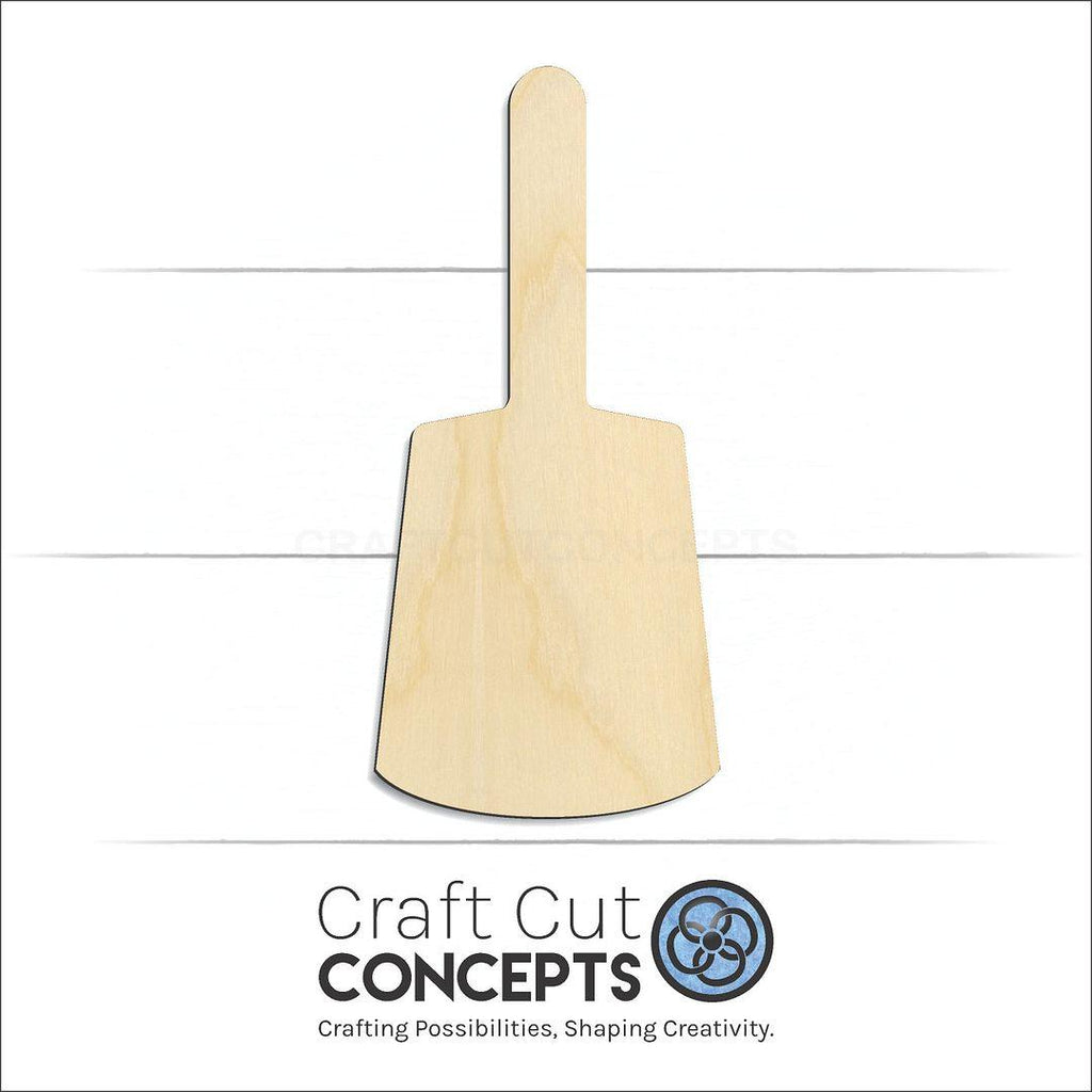 Craft Cut Concepts Logo under a wood Cow Bell craft shape and blank