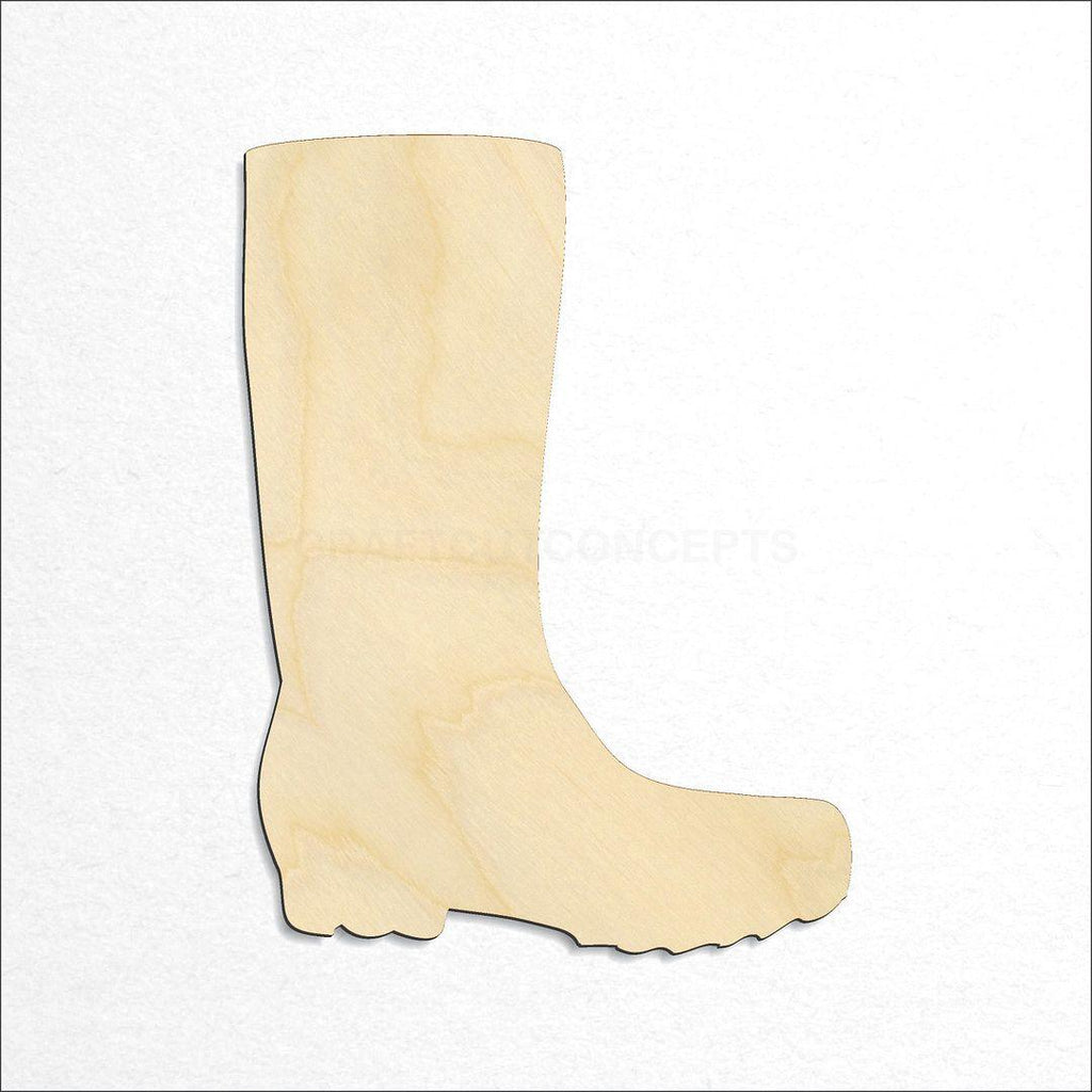 Wooden Rain Boot craft shape available in sizes of 1 inch and up
