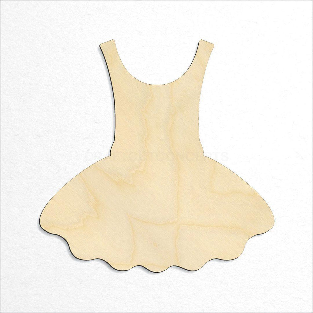Wooden Dress craft shape available in sizes of 3 inch and up