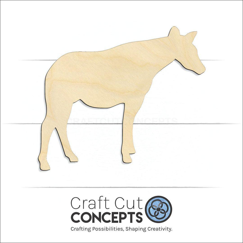 Craft Cut Concepts Logo under a wood Okapi craft shape and blank