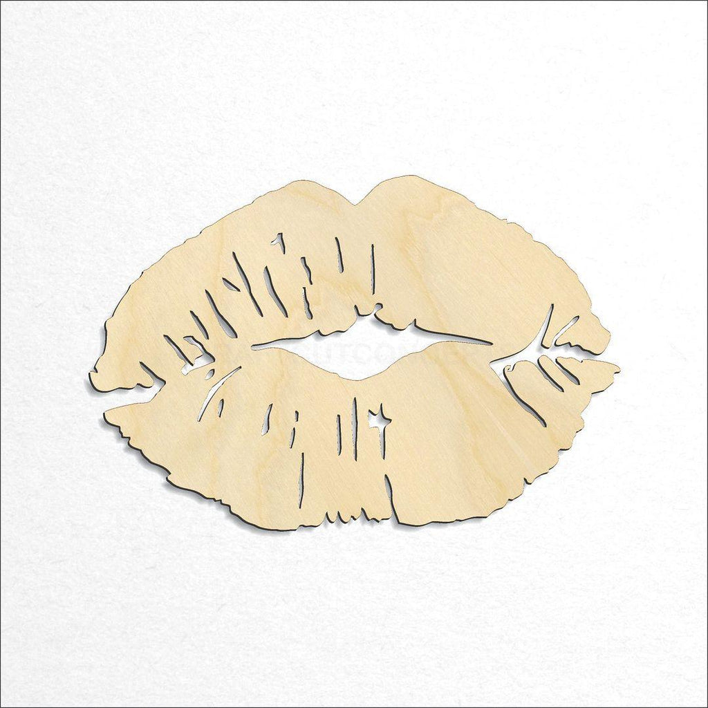 Wooden Lips craft shape available in sizes of 3 inch and up
