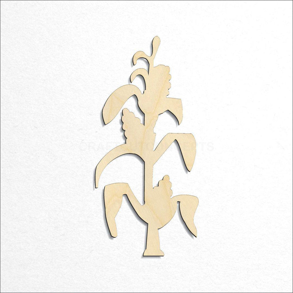Wooden Corn Stalk craft shape available in sizes of 3 inch and up
