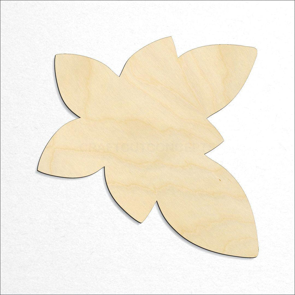 Wooden plumeria craft shape available in sizes of 3 inch and up