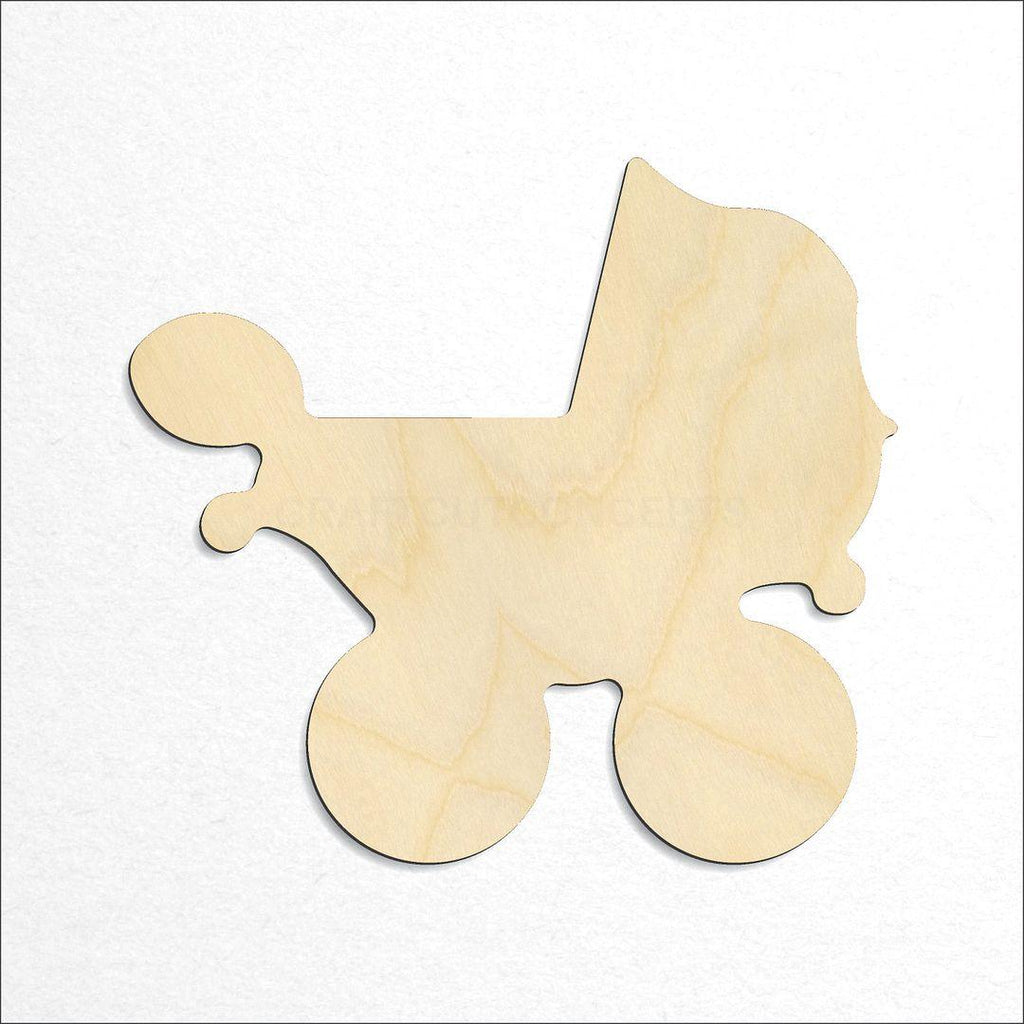 Wooden Baby Carridge craft shape available in sizes of 1 inch and up