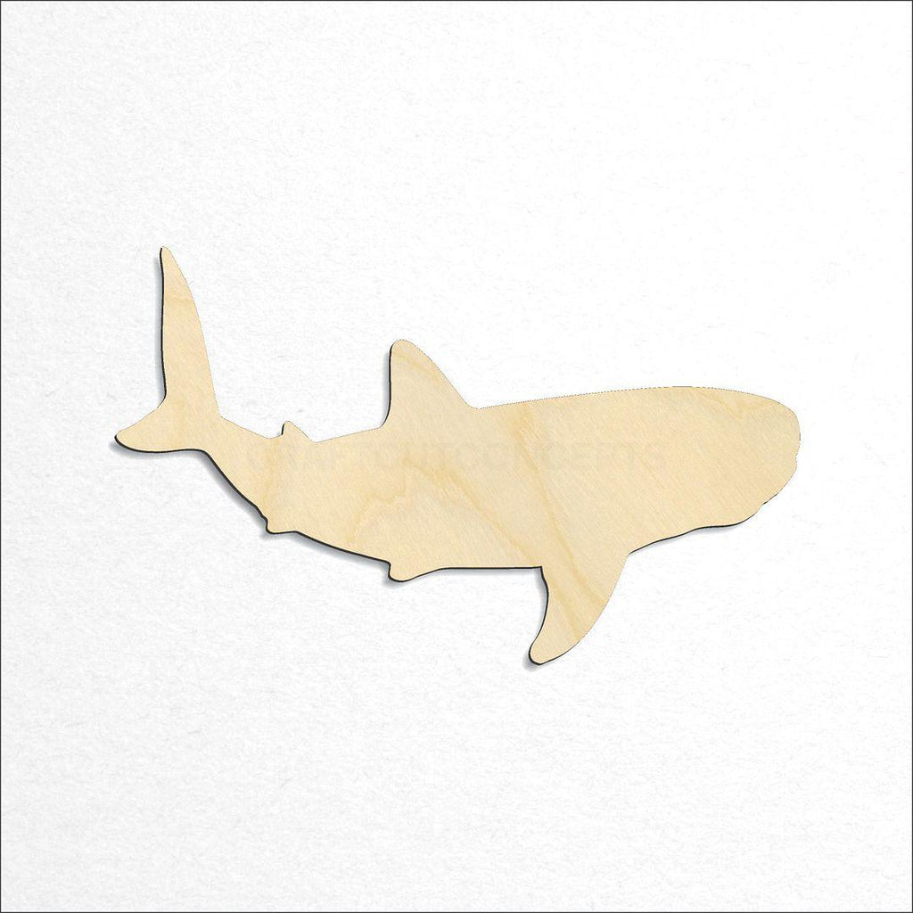 Wooden Whale Shark craft shape available in sizes of 2 inch and up