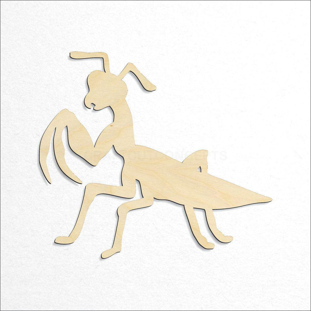 Wooden Praying Mantis craft shape available in sizes of 3 inch and up