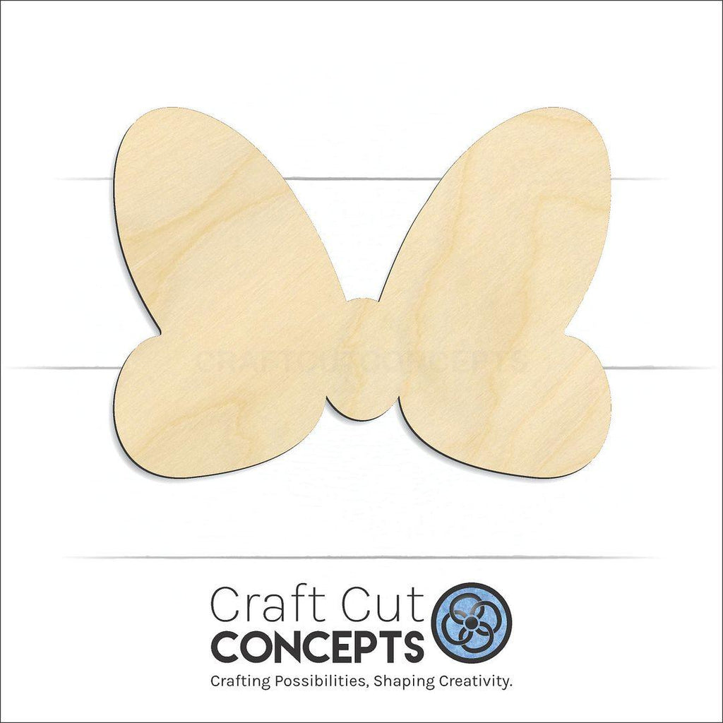 Craft Cut Concepts Logo under a wood Hair Bow craft shape and blank