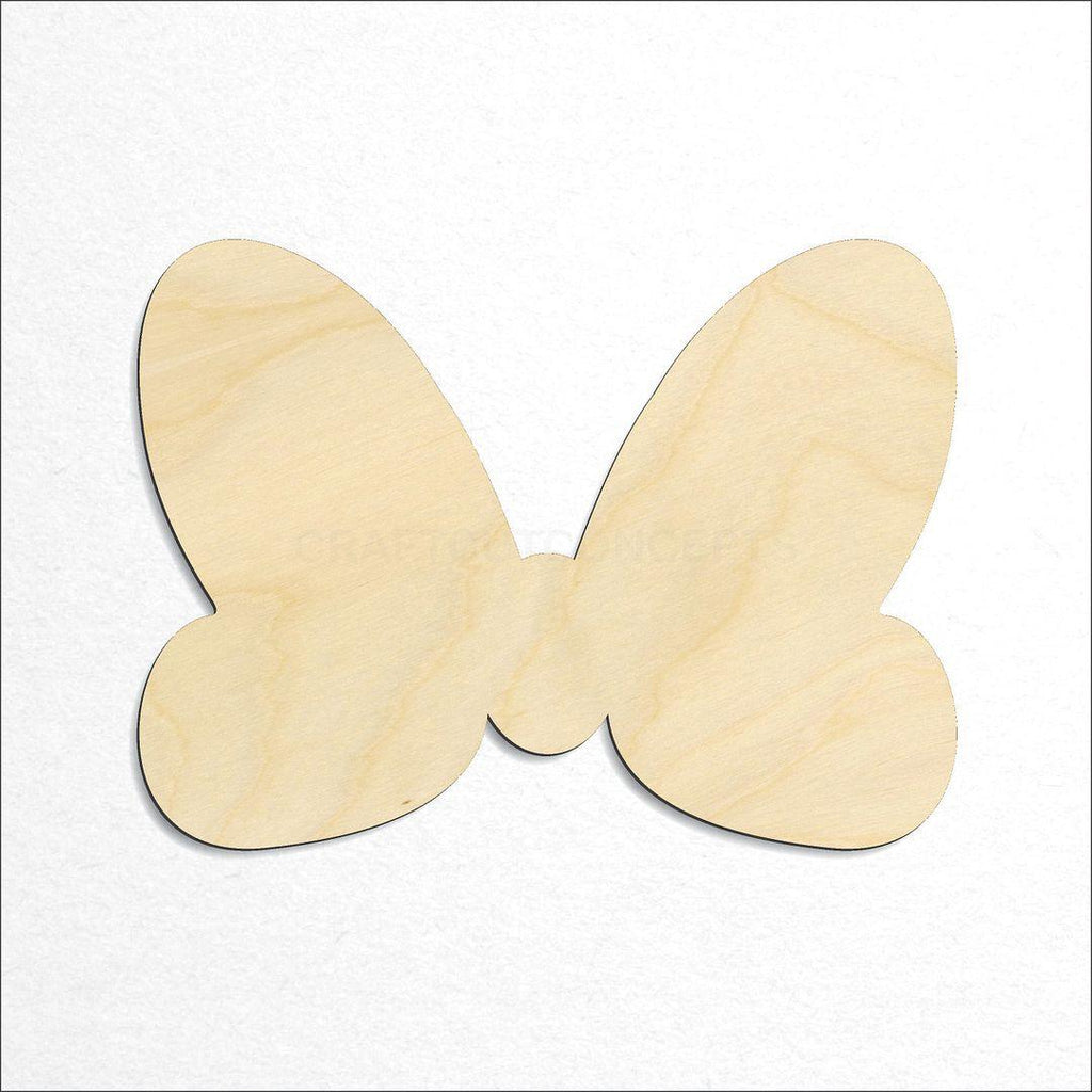 Wooden Hair Bow craft shape available in sizes of 1 inch and up
