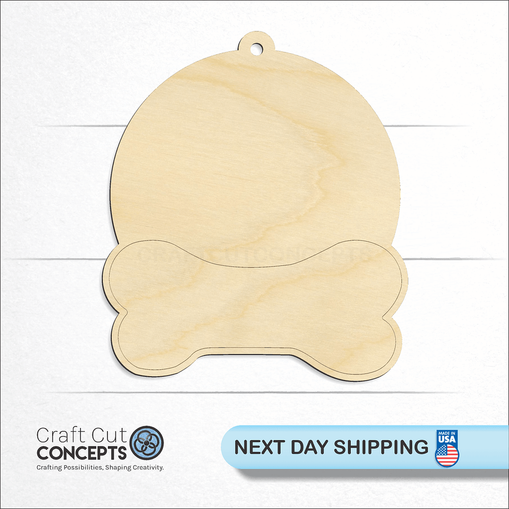 Craft Cut Concepts logo and next day shipping banner with an unfinished wood Paw Print Sign craft shape and blank