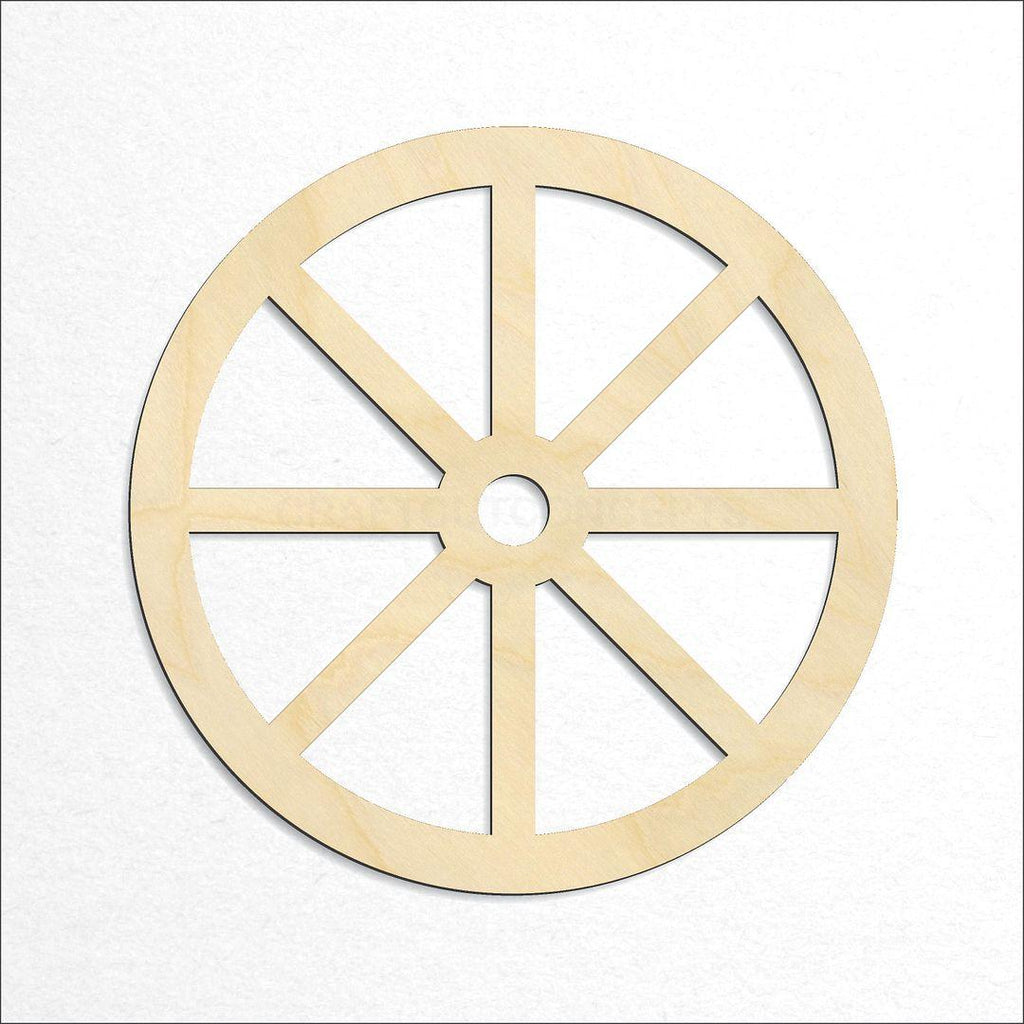 Wooden Wagon Wheel craft shape available in sizes of 2 inch and up