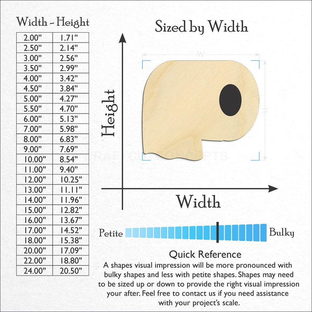 Sizes available for a laser cut Toilet Paper craft blank