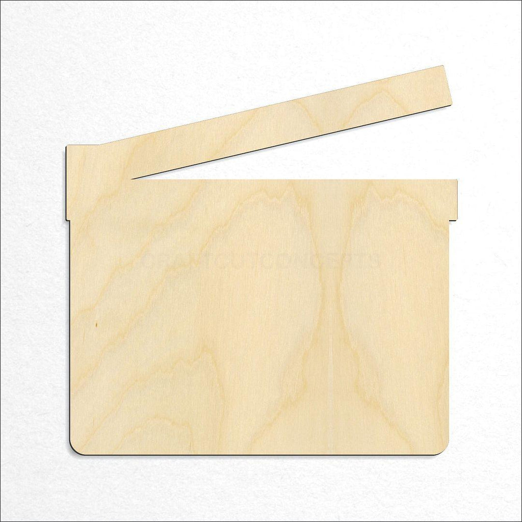 Wooden Director Slate Movie craft shape available in sizes of 2 inch and up