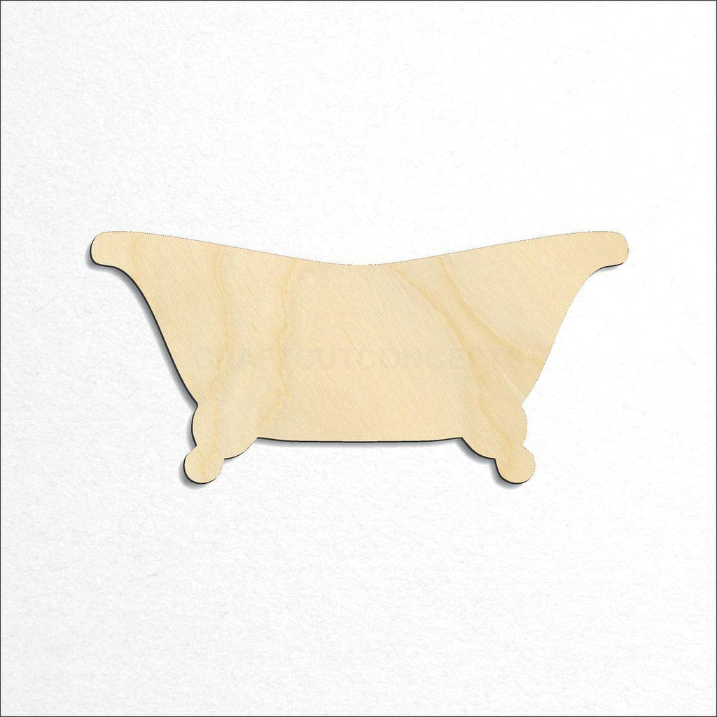 Wooden Bath Tub craft shape available in sizes of 2 inch and up