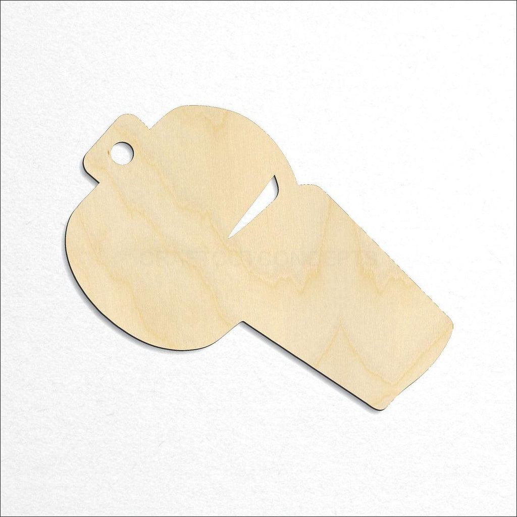 Wooden Sports Whistle craft shape available in sizes of 2 inch and up