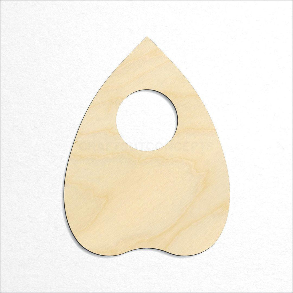 Wooden Planchette craft shape available in sizes of 1 inch and up