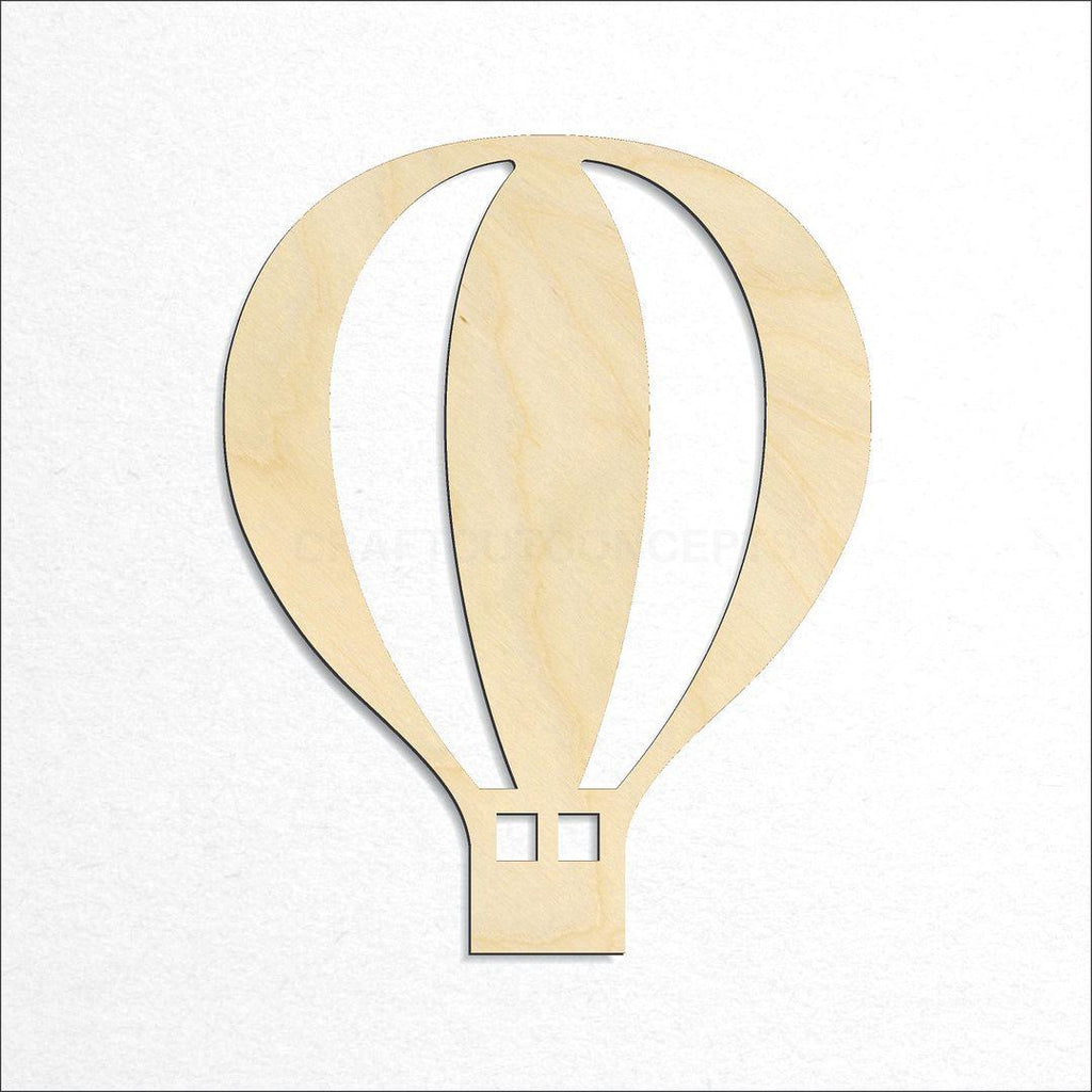 Wooden Hot Air Balloon craft shape available in sizes of 3 inch and up