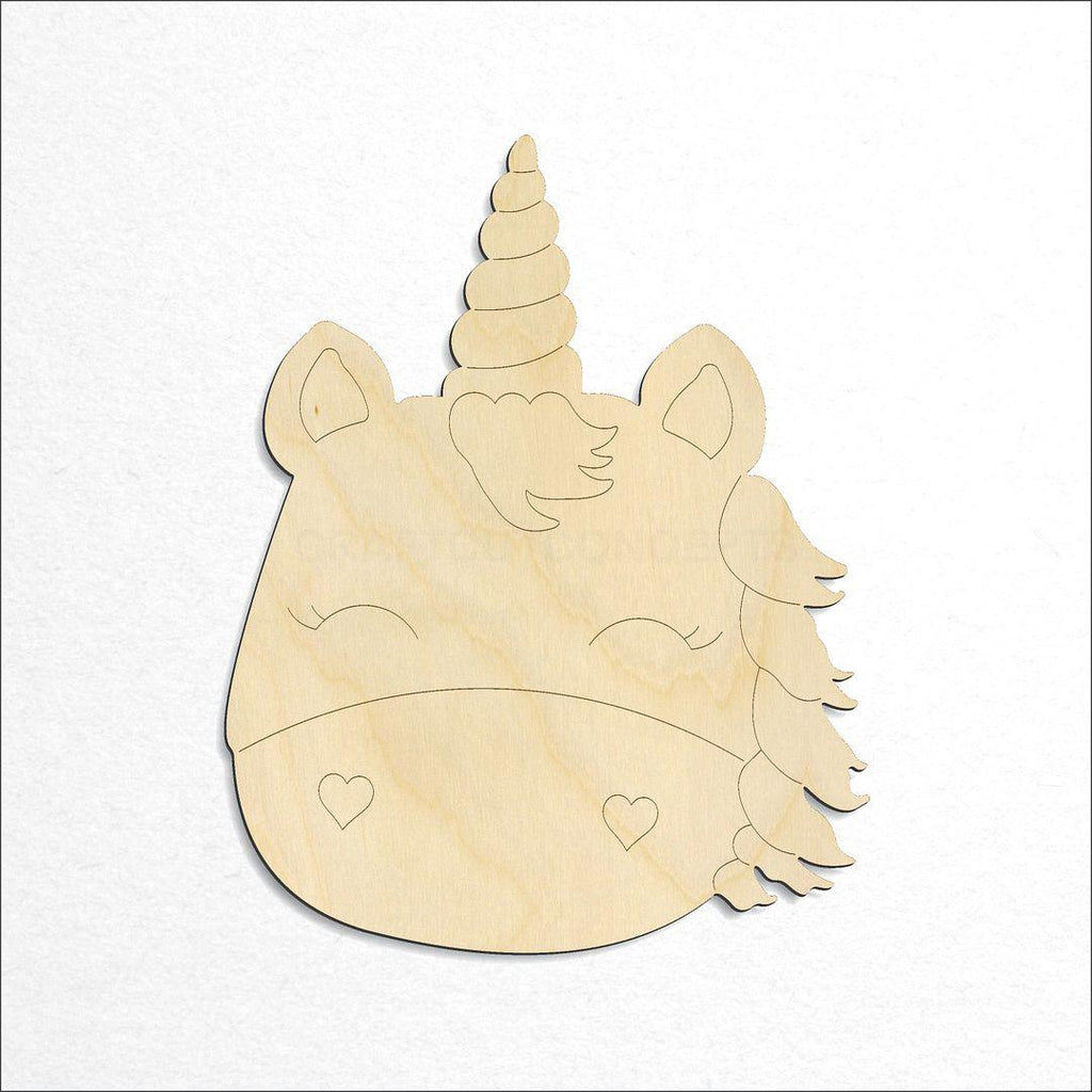 Wooden PBL-Unicorn craft shape available in sizes of 4 inch and up