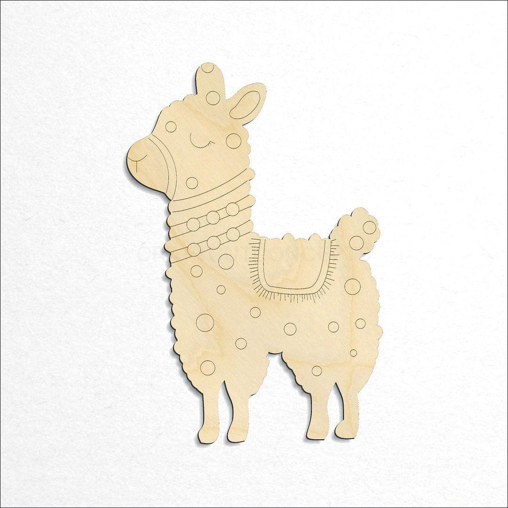 Wooden PBL-Alpaca craft shape available in sizes of 4 inch and up