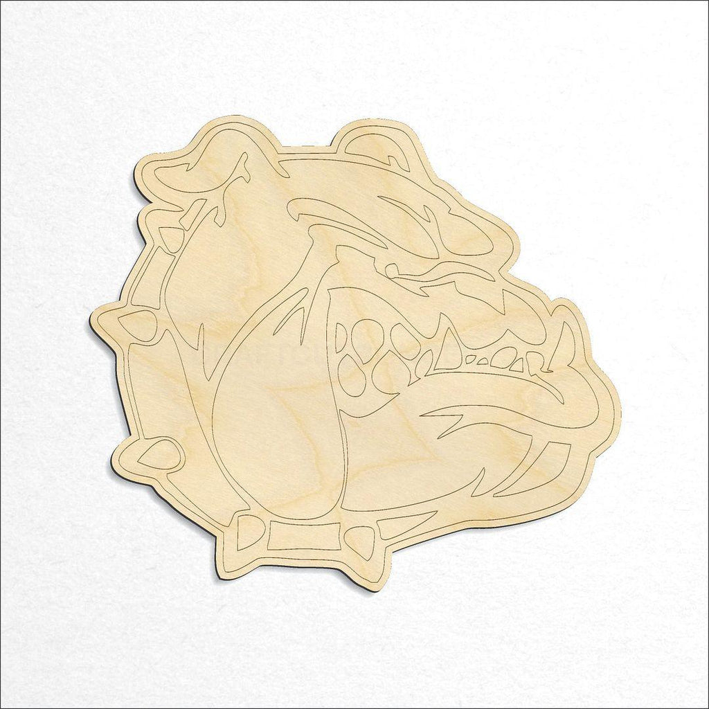 Wooden PBL-Bulldog craft shape available in sizes of 4 inch and up