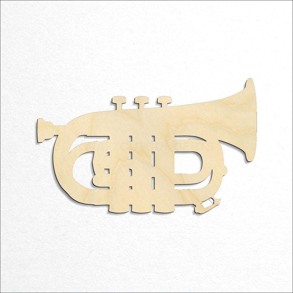 Wooden Baritone craft shape available in sizes of 4 inch and up