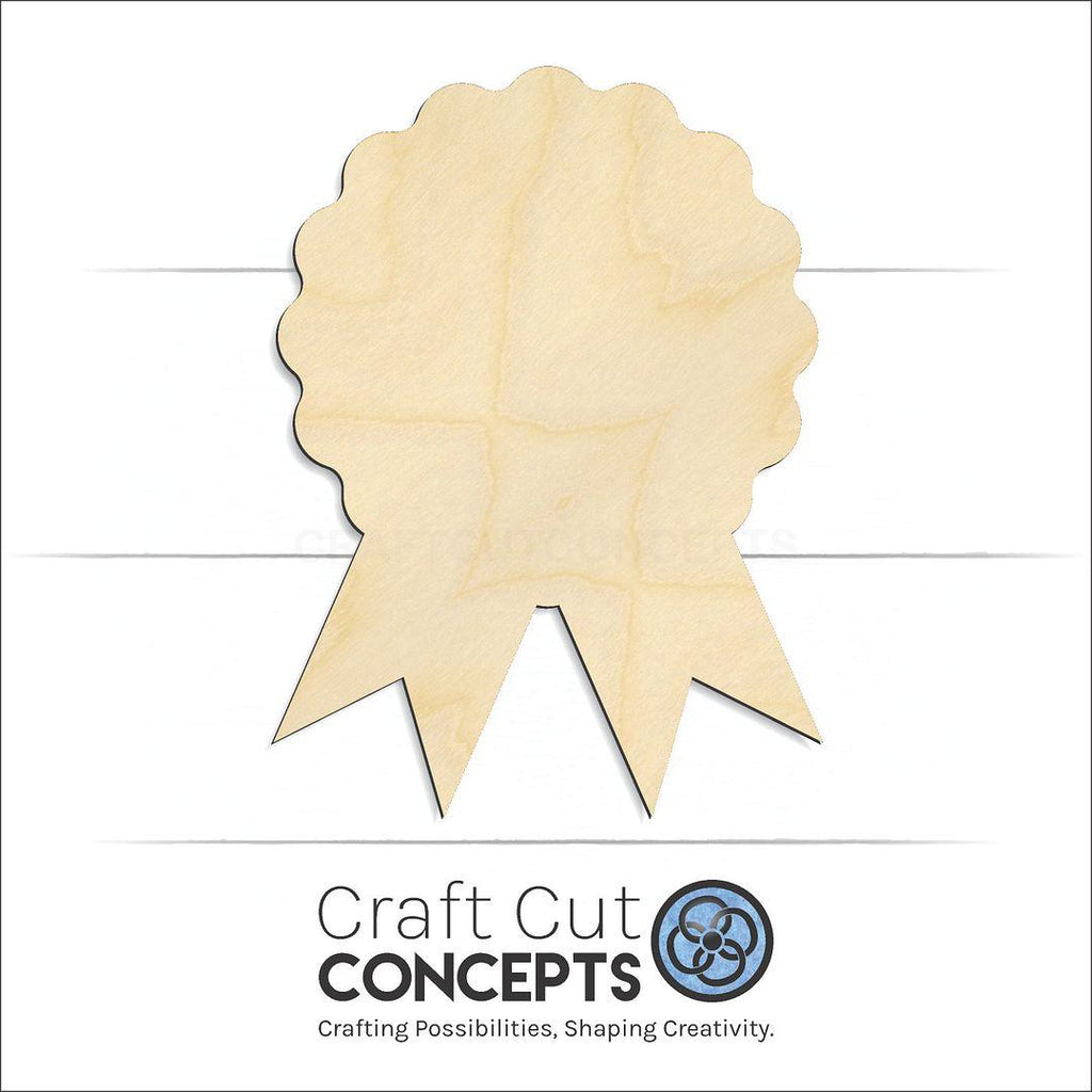 Craft Cut Concepts Logo under a wood Trophy craft shape and blank