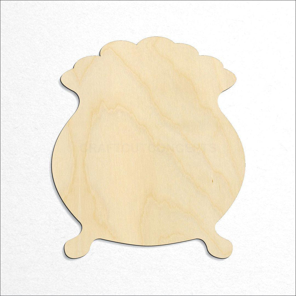 Wooden Pot of Gold craft shape available in sizes of 1 inch and up