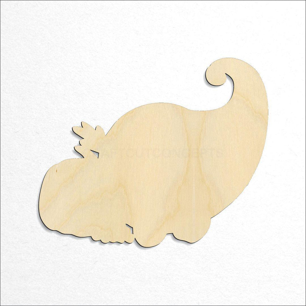 Wooden Cornacopia craft shape available in sizes of 2 inch and up