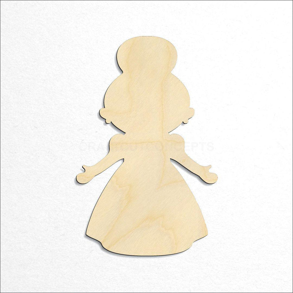 Wooden Mrs Claus craft shape available in sizes of 3 inch and up