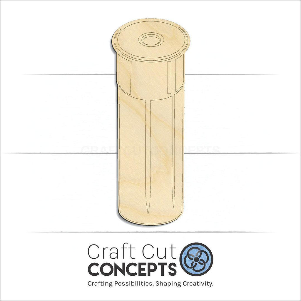 Craft Cut Concepts Logo under a wood Shotgun Shell craft shape and blank