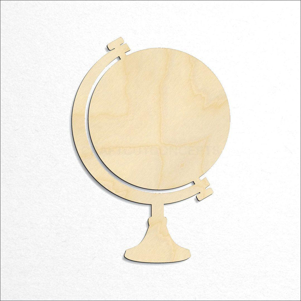 Wooden Globe craft shape available in sizes of 2 inch and up