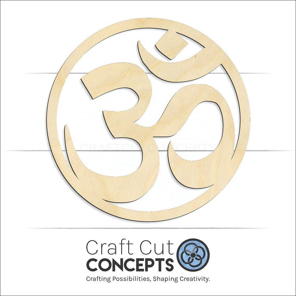 Craft Cut Concepts Logo under a wood Om Symbol craft shape and blank