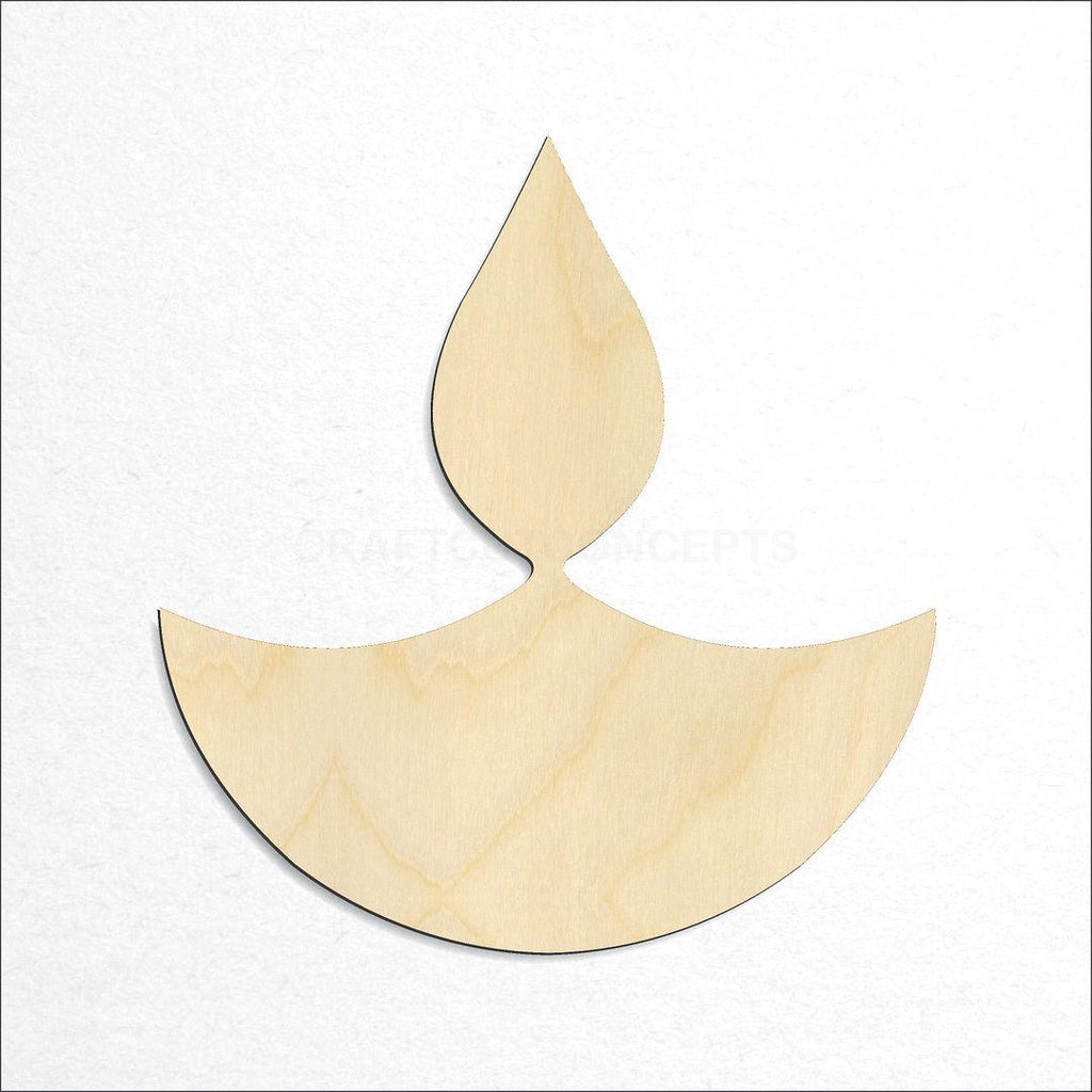 Wooden Oil Lamp Diya craft shape available in sizes of 2 inch and up