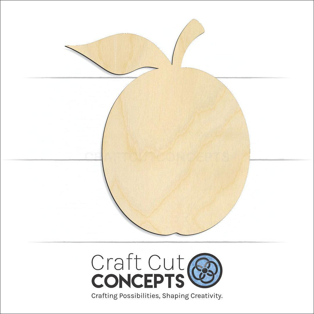 Craft Cut Concepts Logo under a wood Plum craft shape and blank