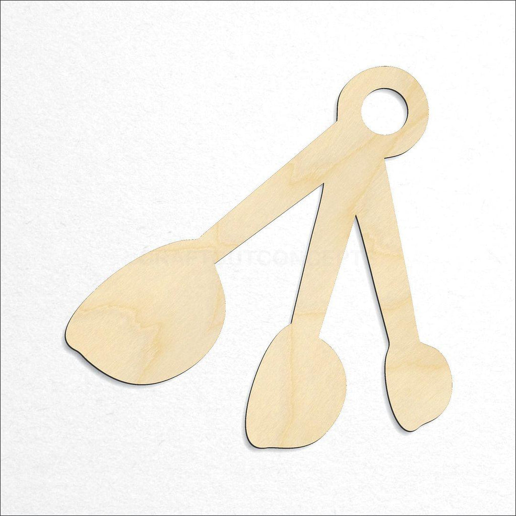 Wooden Measuring Spoons craft shape available in sizes of 3 inch and up