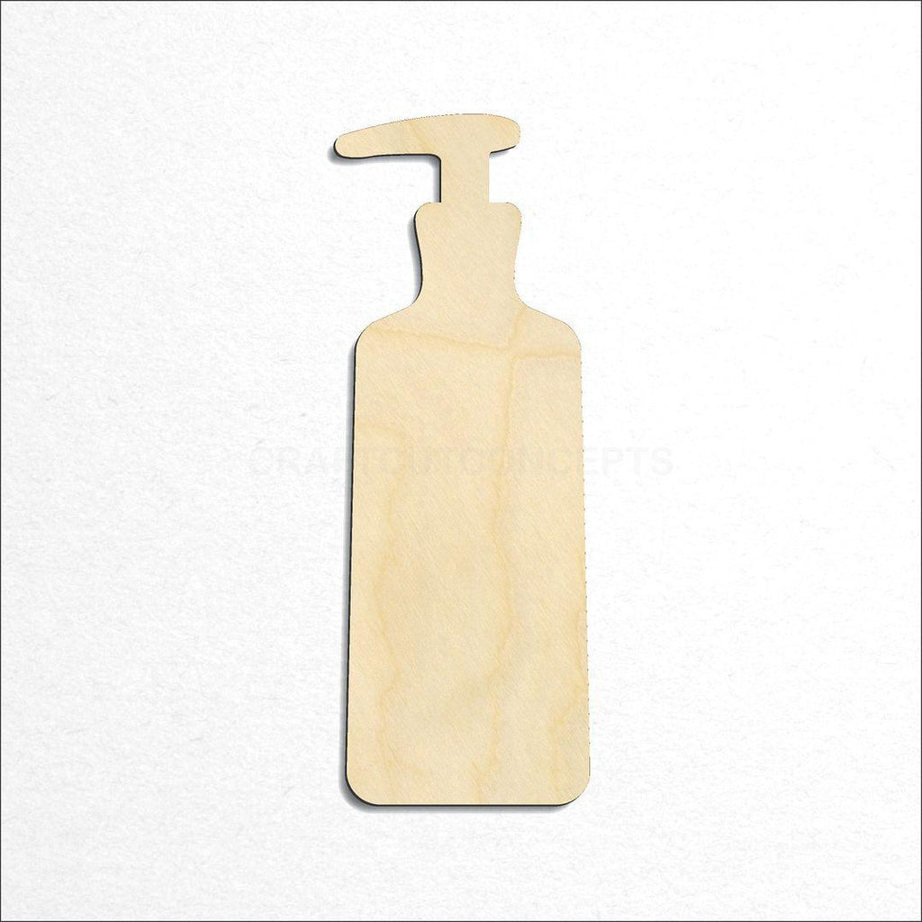 Wooden Shampoo Lotion Bottle craft shape available in sizes of 2 inch and up