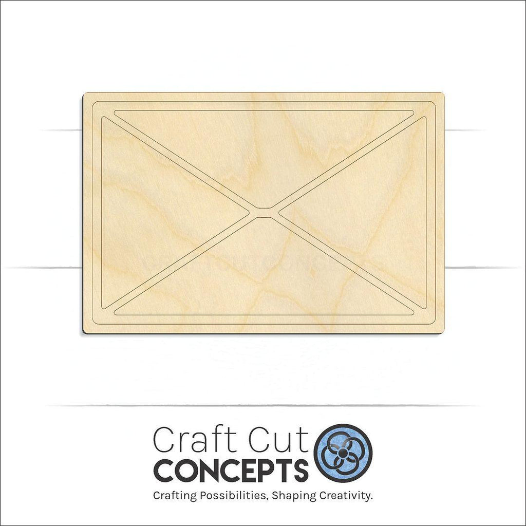 Craft Cut Concepts Logo under a wood Letter Mail craft shape and blank