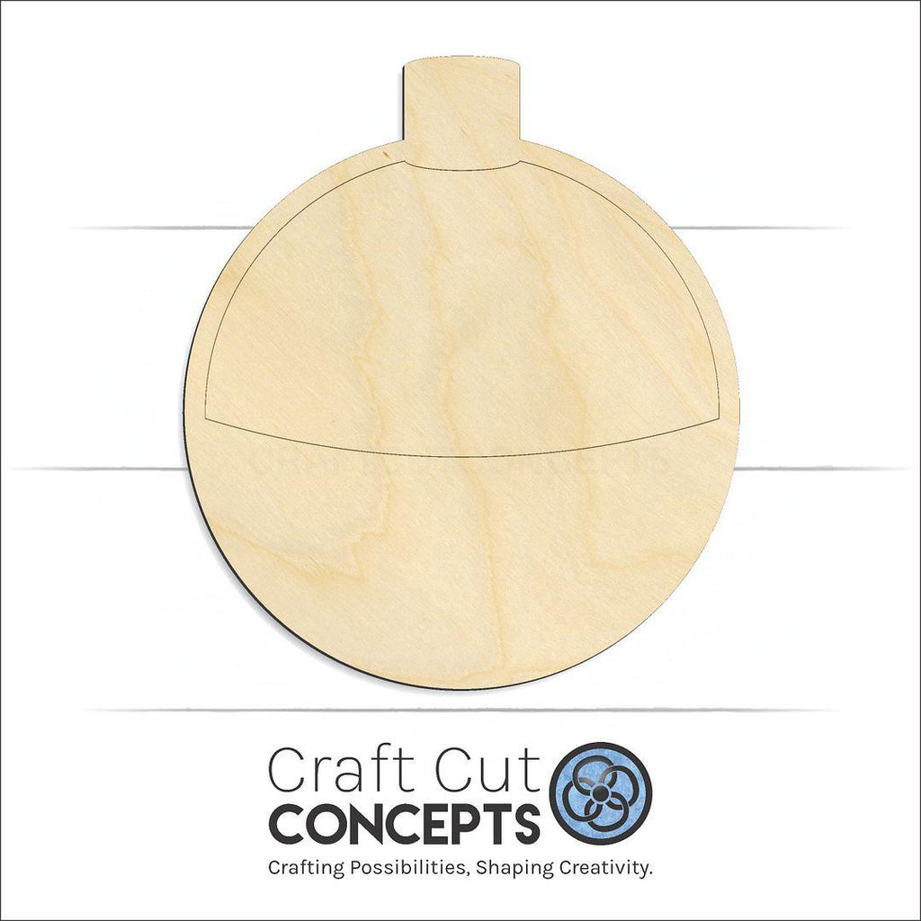 Craft Cut Concepts Logo under a wood Fishing Bobber craft shape and blank