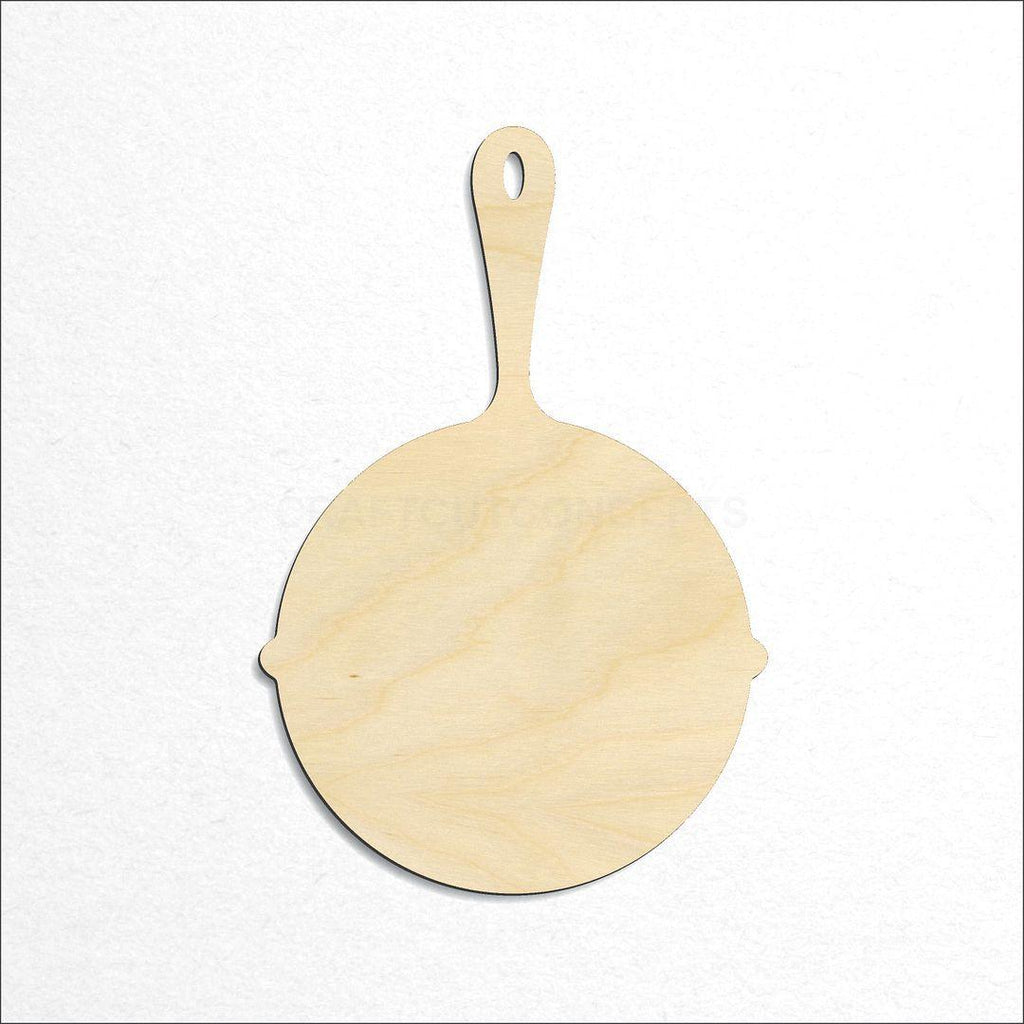 Wooden Cast Iron Pan craft shape available in sizes of 1 inch and up
